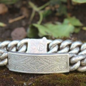 Konstantino Sterling Silver 950 Mens ID Bracelet